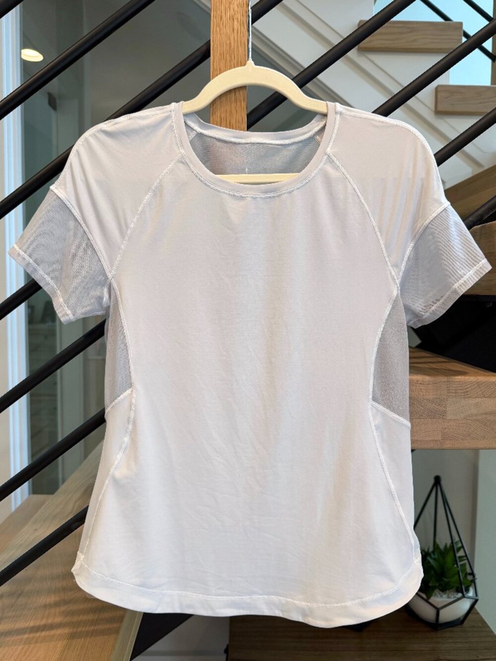 Lululemon Sculpt Short-Sleeve Shirt featuring breathable mesh panels
